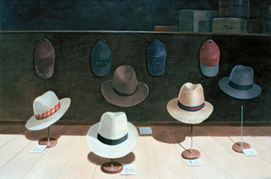 Detail of Hat Shop, 1990 by Lincoln Seligman