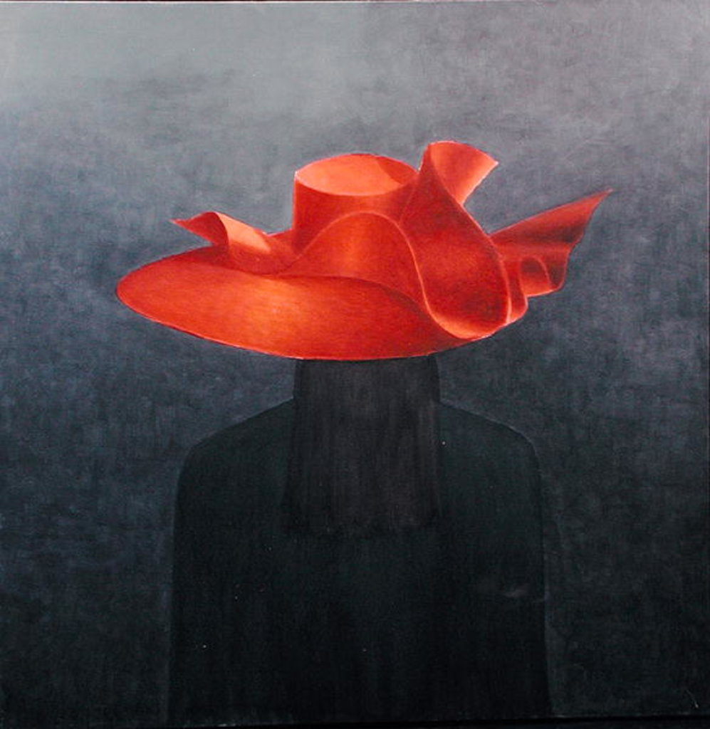Detail of Red Hat, 2004 by Lincoln Seligman