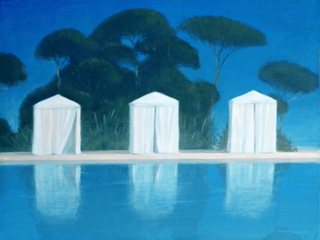 Detail of Pool Tents by Lincoln Seligman