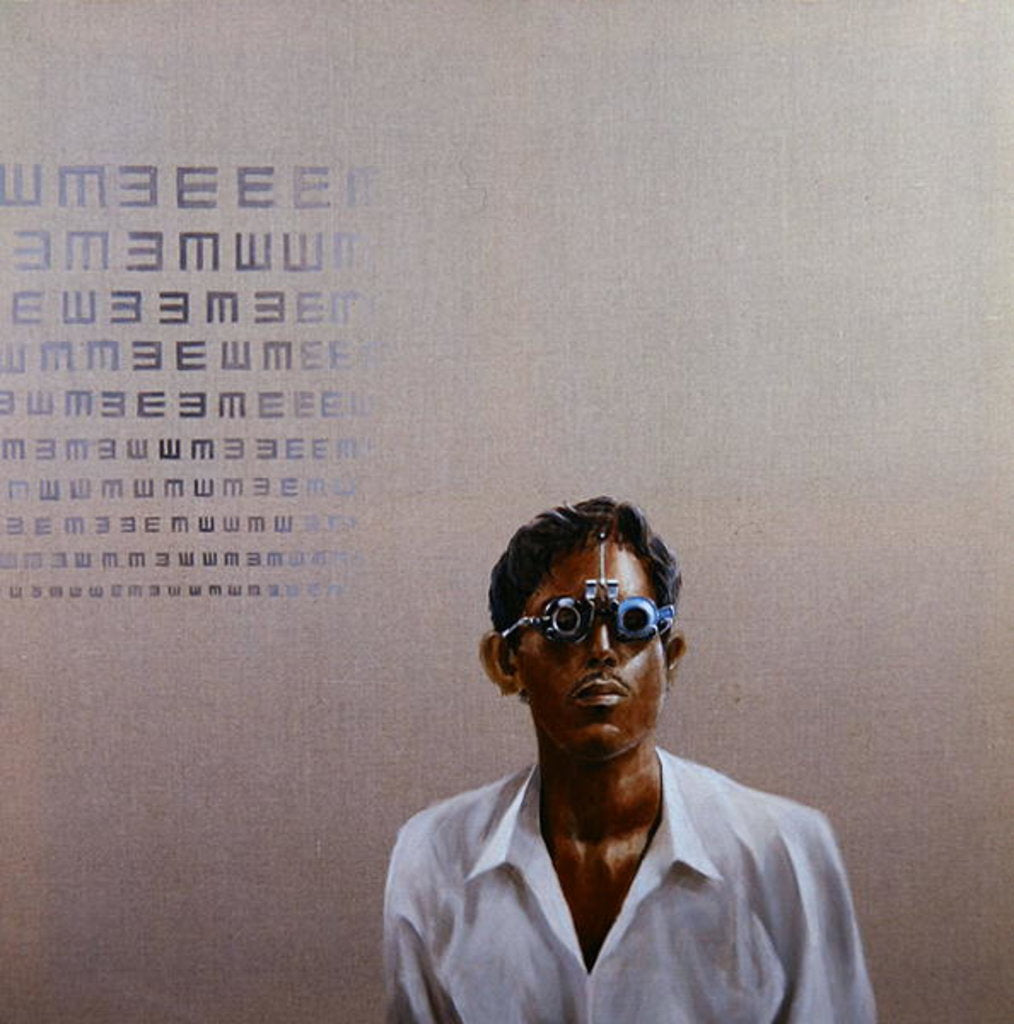 Detail of Eye Test 3, Medinipur, India by Lincoln Seligman