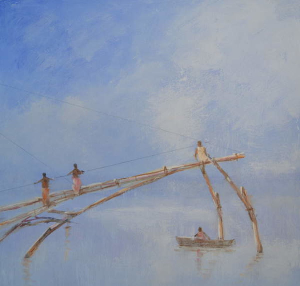 Detail of Fishing Nets Cochin, 1 by Lincoln Seligman