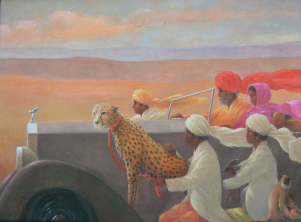 Detail of Big Red Turban by Lincoln Seligman