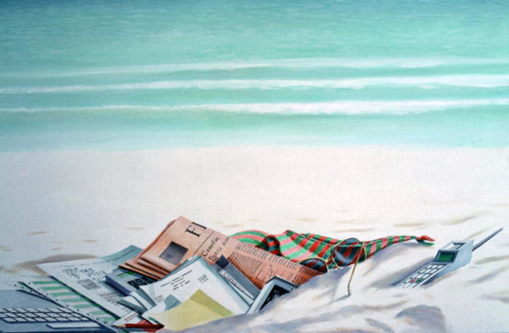 Detail of Sun, Sand and Money III by Lincoln Seligman