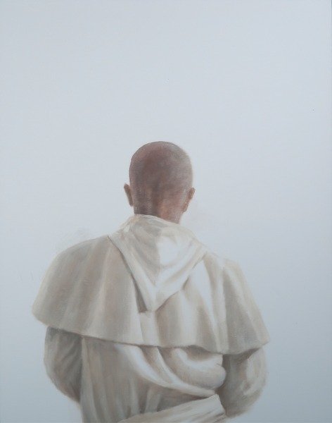 Detail of Monk Sant'Antimo II, 2012 by Lincoln Seligman