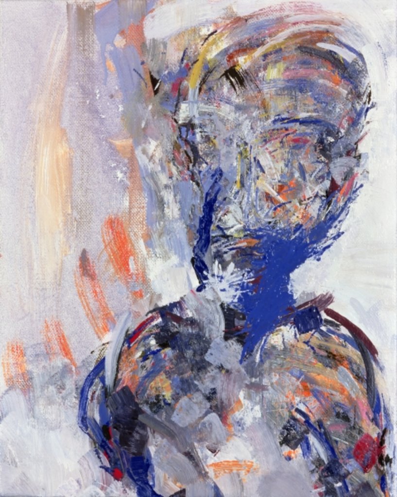 Detail of David Bowie, right hand panel of Diptych, 2000 by Stephen Finer