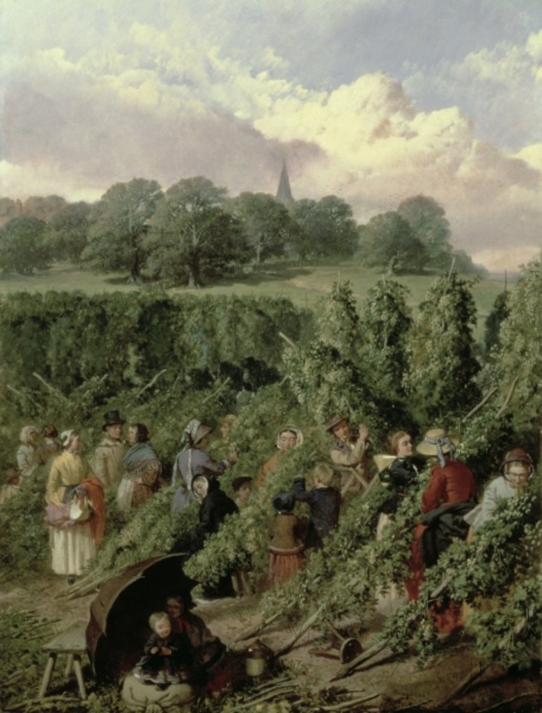 Detail of The Hop Pickers, 1855 by John Frederick Herring Snr