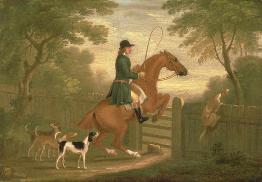 Detail of Huntsman with his Hounds in a Landscape by James Seymour