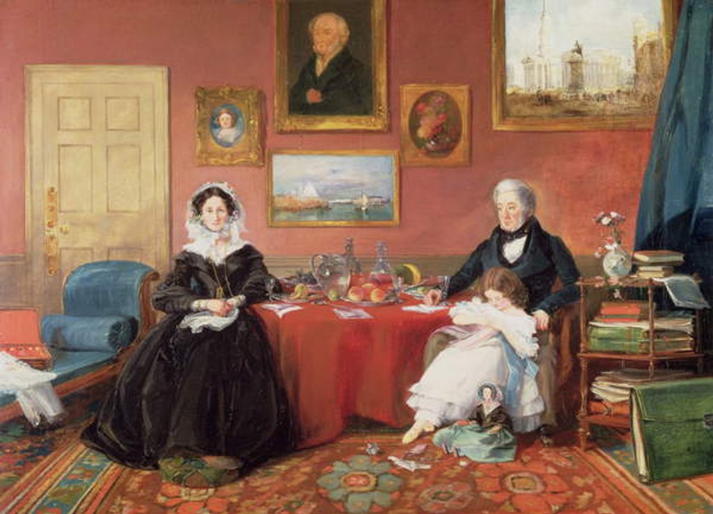 Detail of The Langford Family in their Drawing Room, 1841 by James Holland