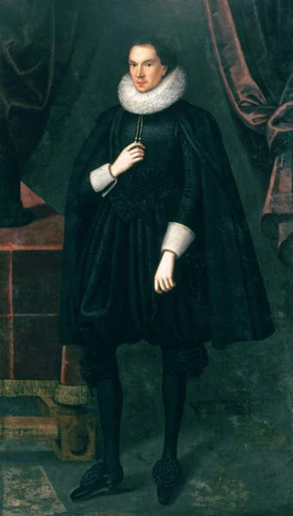 Detail of Sir Thomas Wentworth, c.1612-18 by Robert the Elder Peake
