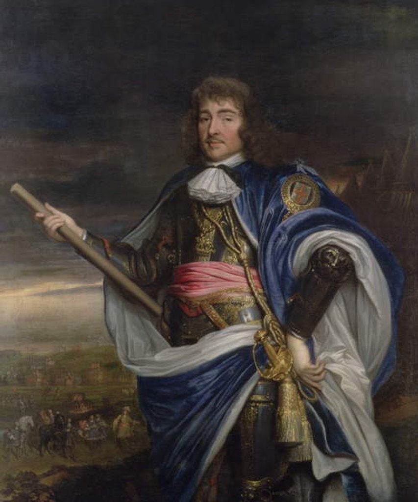 Detail of General George Monck, 1st Duke of Albemarle, 1668 by John Michael Wright
