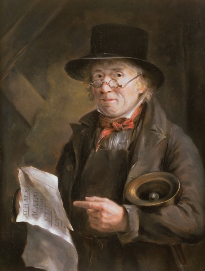 Detail of The Town Crier, 1822 by Robert Mendham