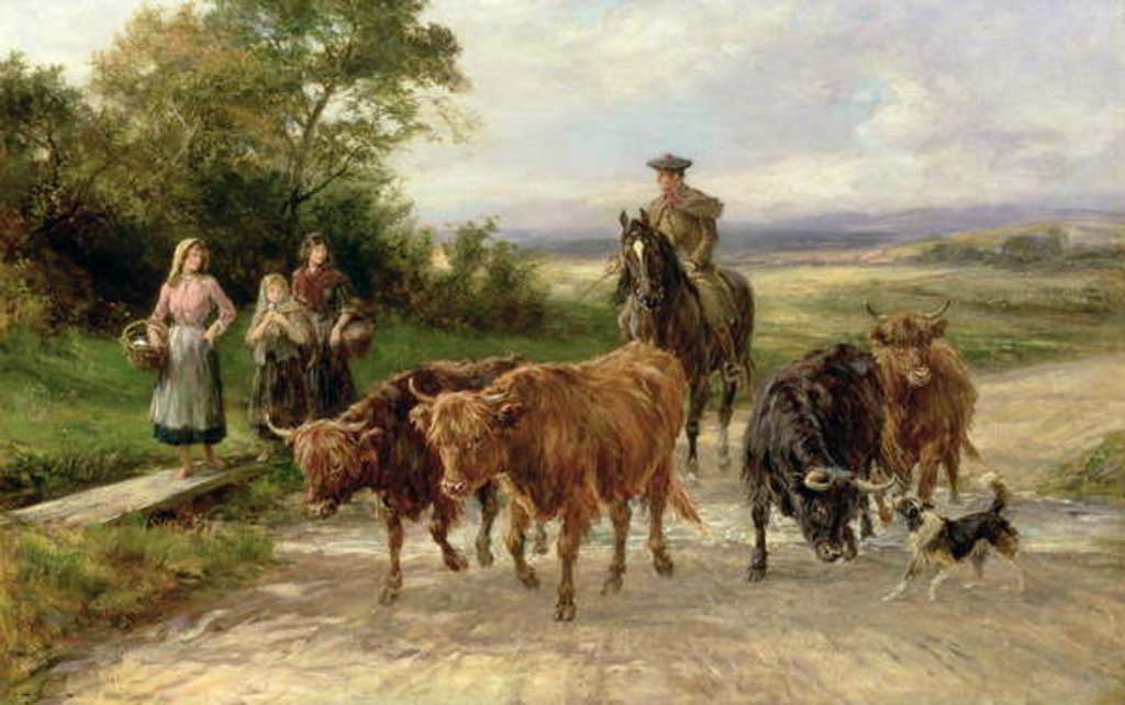 Detail of The Handsome Drover, 1904 by Heywood Hardy