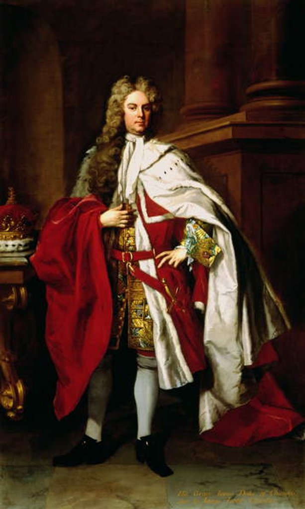 Detail of James Brydges 1st Duke of Chandos by Michael Dahl