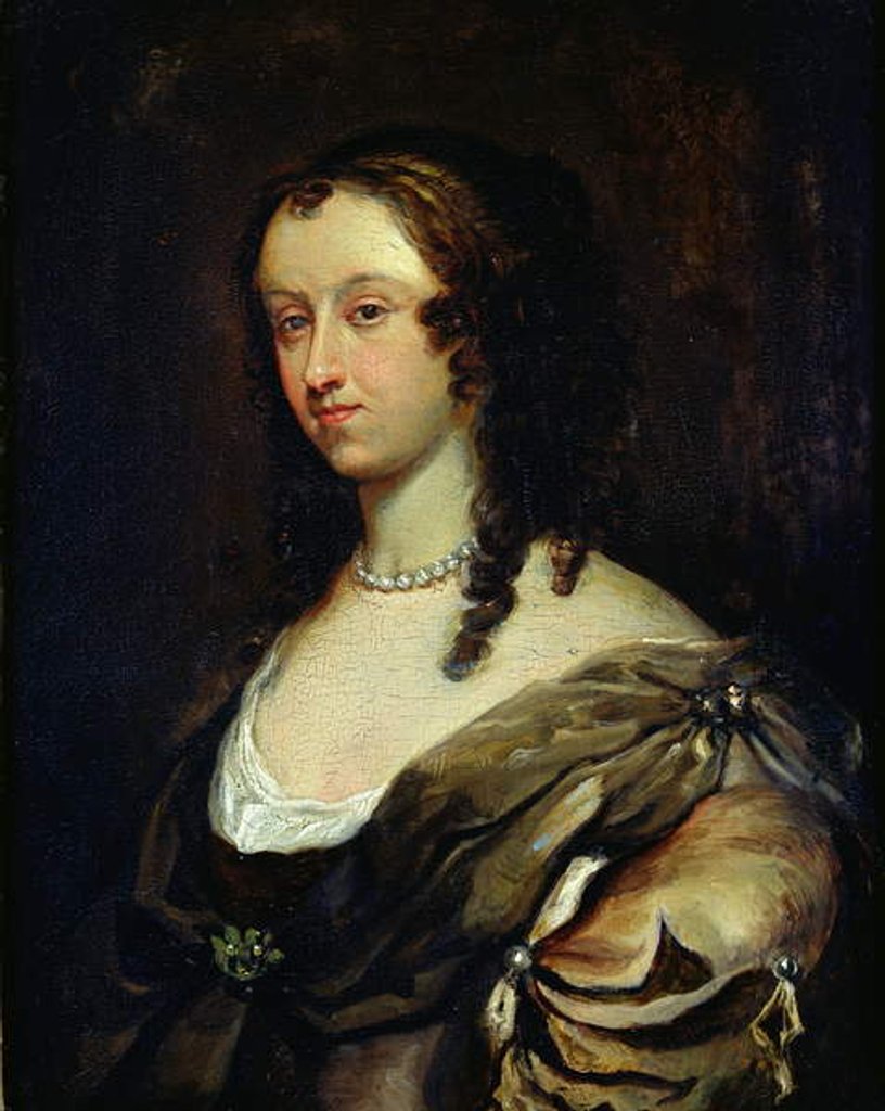 Detail of Portrait of Aphra Behn by Mary Beale