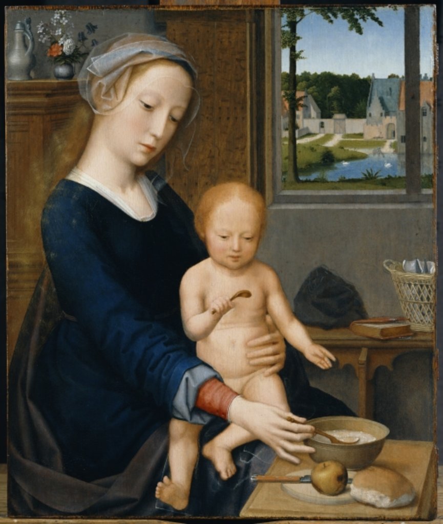 Detail of Madonna with the Milk Soup by Gerard David