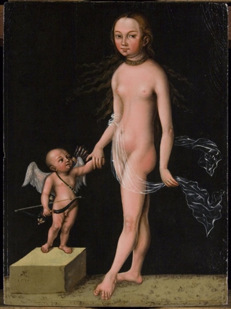 Detail of Venus and Cupid by Lucas the Elder Cranach