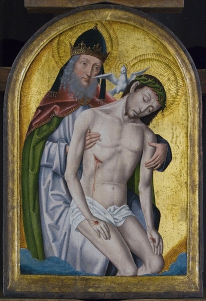 Detail of The Holy Trinity by (1375/8-1444) Master of Flemalle