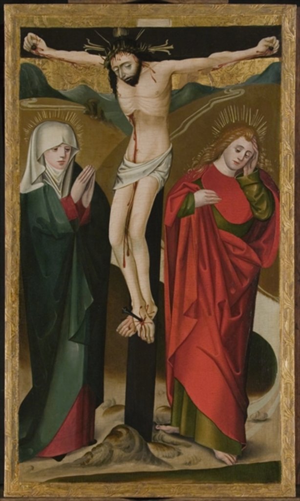 Detail of The Crucifixion by Master of the Hanover Marktkirche Altar