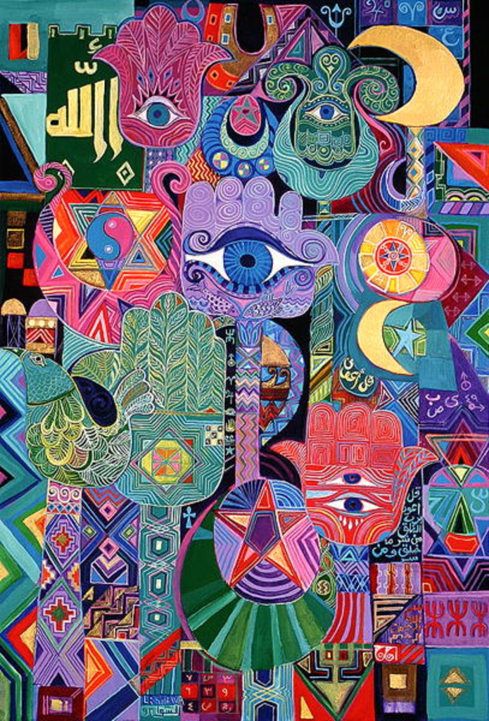 Detail of Magical Symbols, 1992 by Laila Shawa