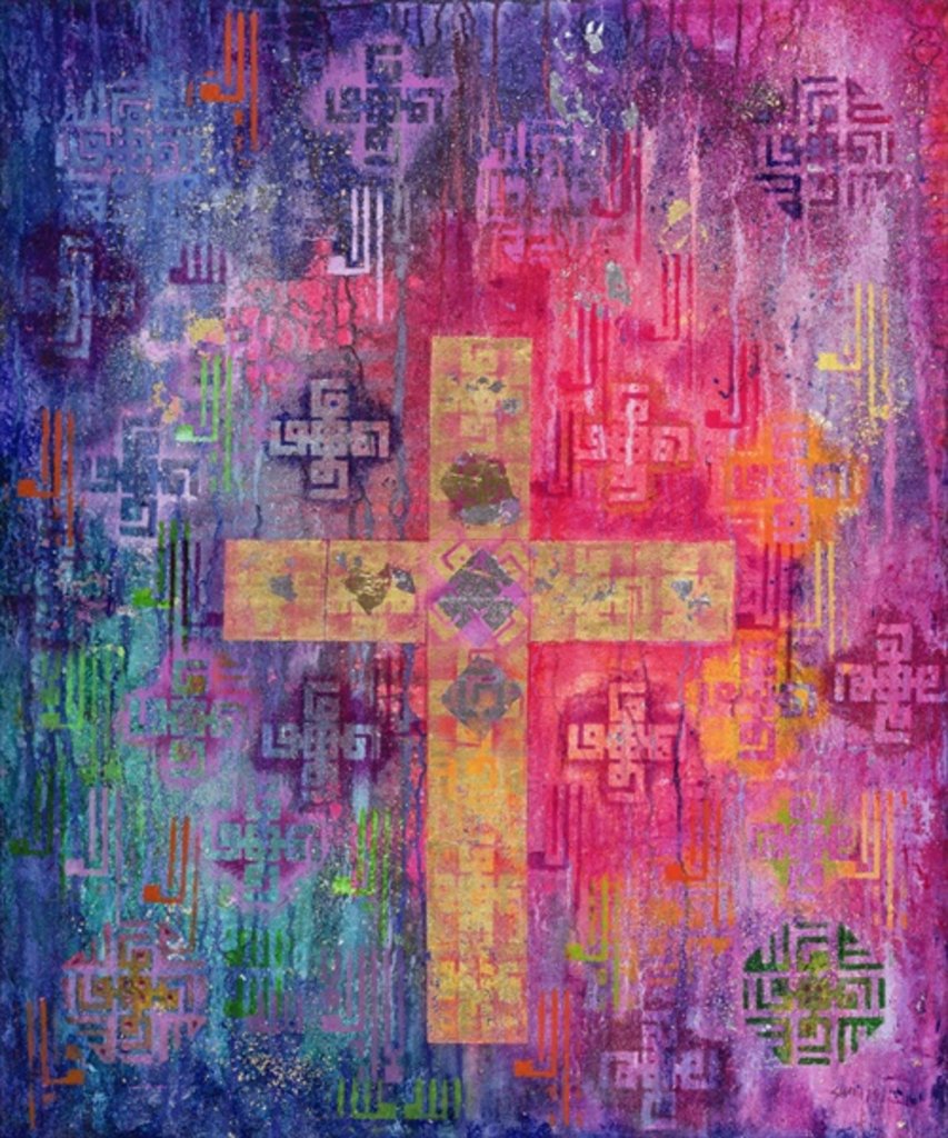 Detail of Eastern Cross, 2000 by Laila Shawa