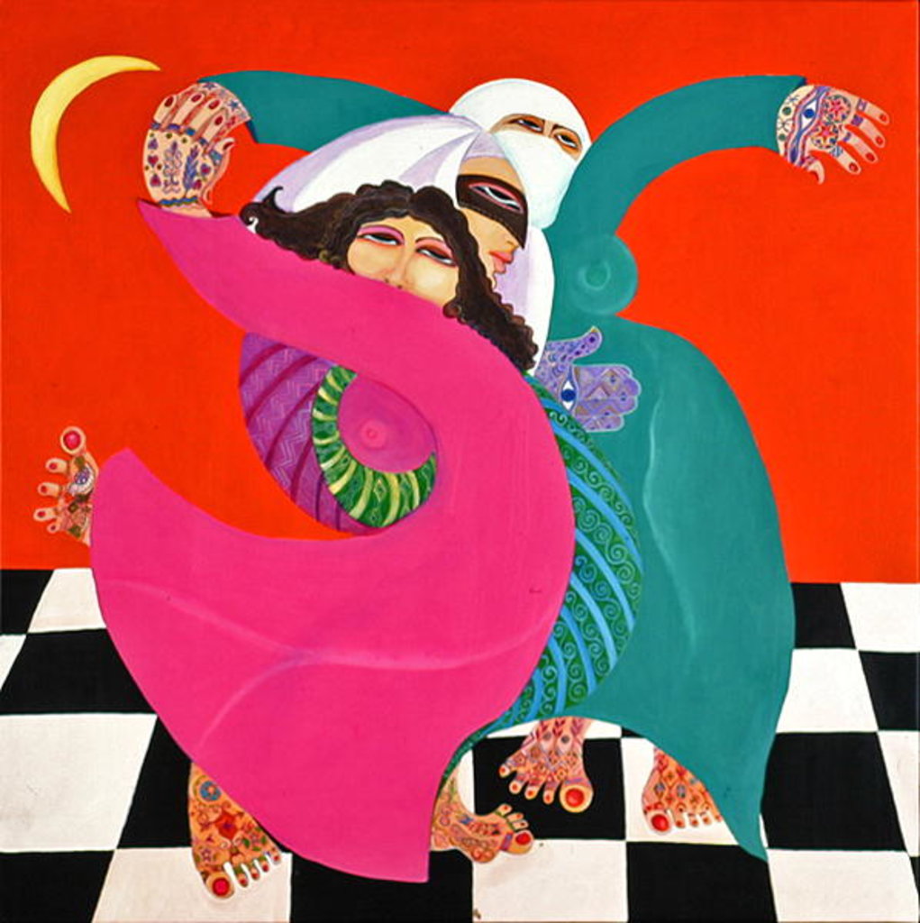 Detail of The Zar I, 1992 by Laila Shawa