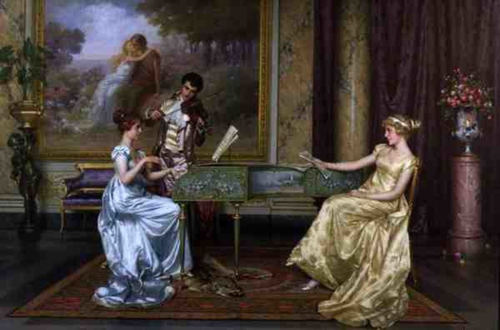 Detail of The Recital by Vittorio Reggianini