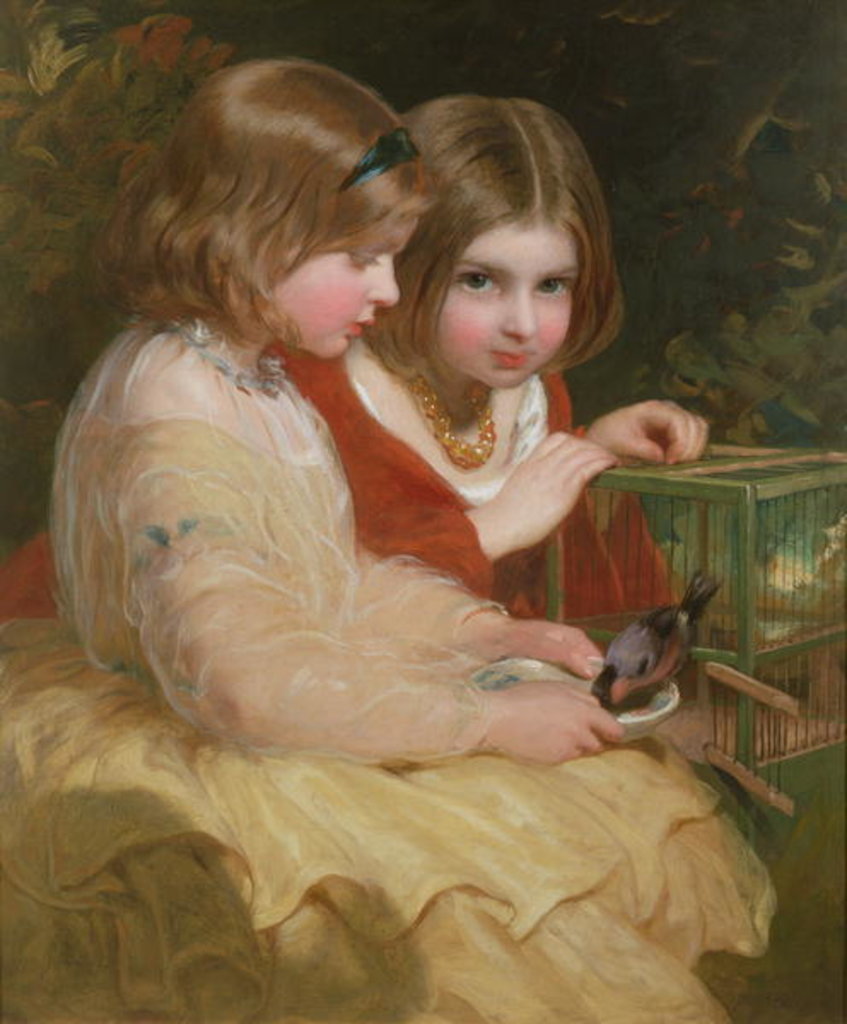 Detail of The Pet Bullfinch by James Sant