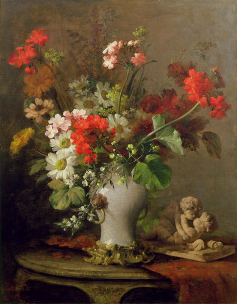 Detail of Summer Flowers in a Vase by Eugene Petit