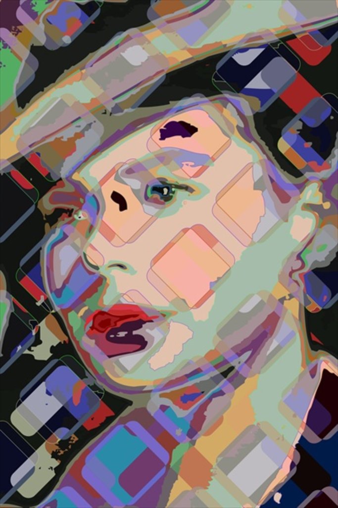 Detail of Ingrid Bergman by Scott J. Davis