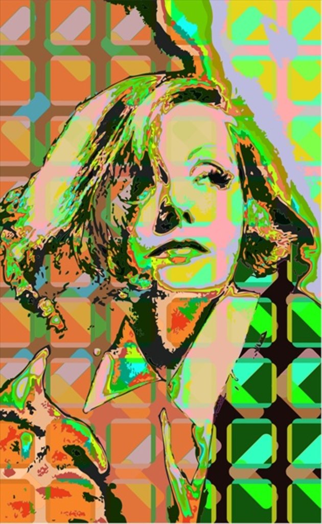 Detail of Greta Garbo by Scott J. Davis