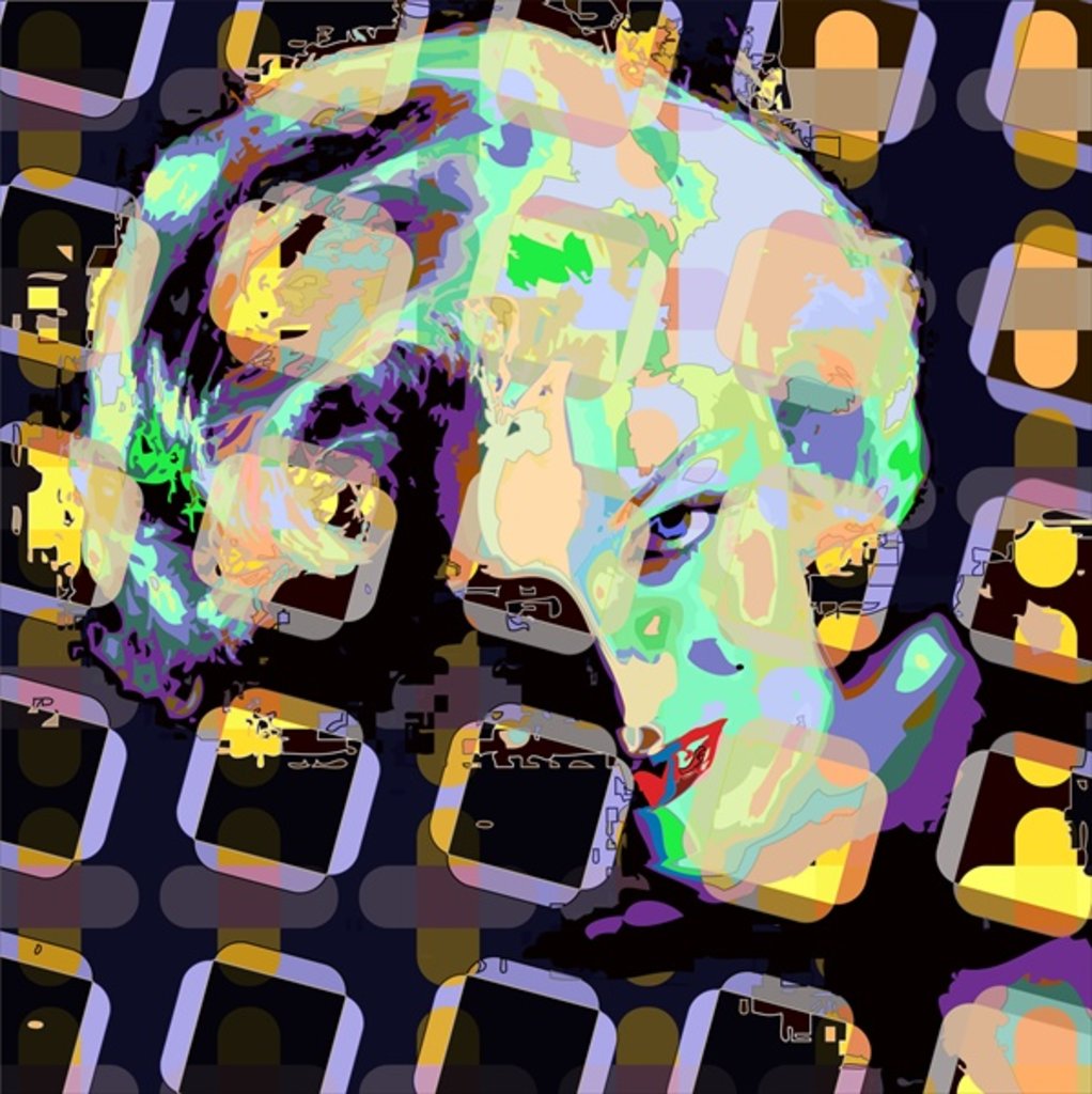 Detail of Marilyn Monroe by Scott J. Davis