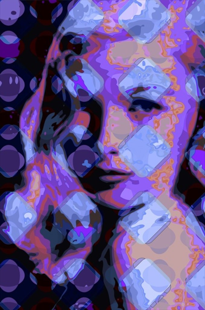 Detail of Veronica Lake by Scott J. Davis