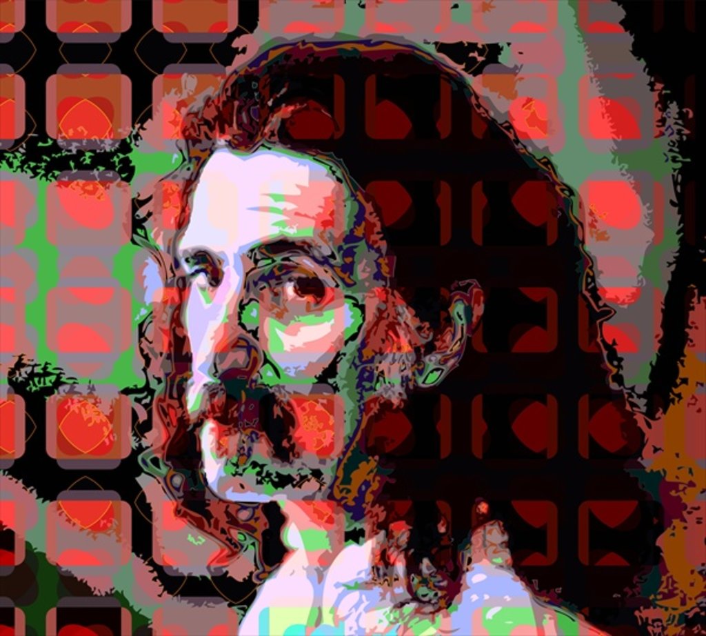 Detail of Frank Zappa by Scott J. Davis