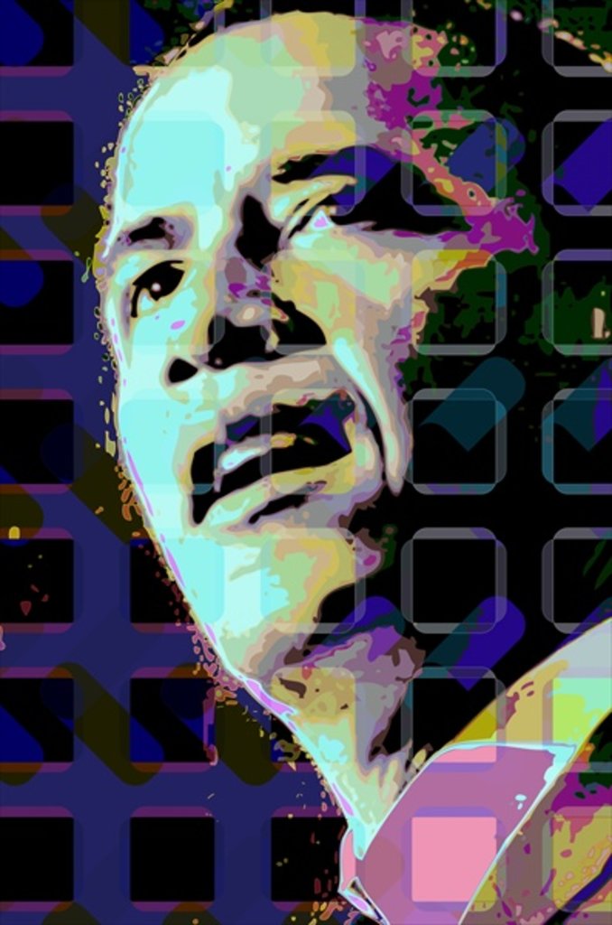 Detail of Barack Obama by Scott J. Davis