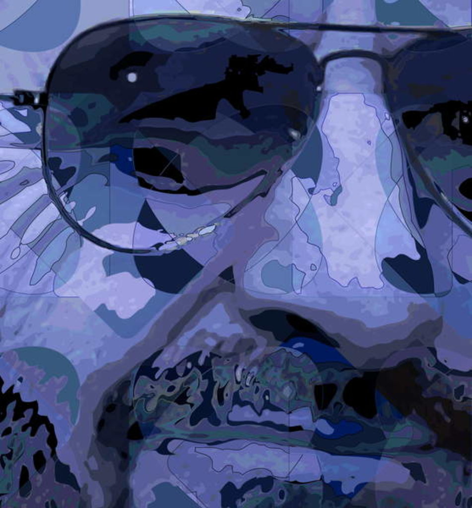 Detail of Ringo 4, eye, 2013 by Scott J. Davis