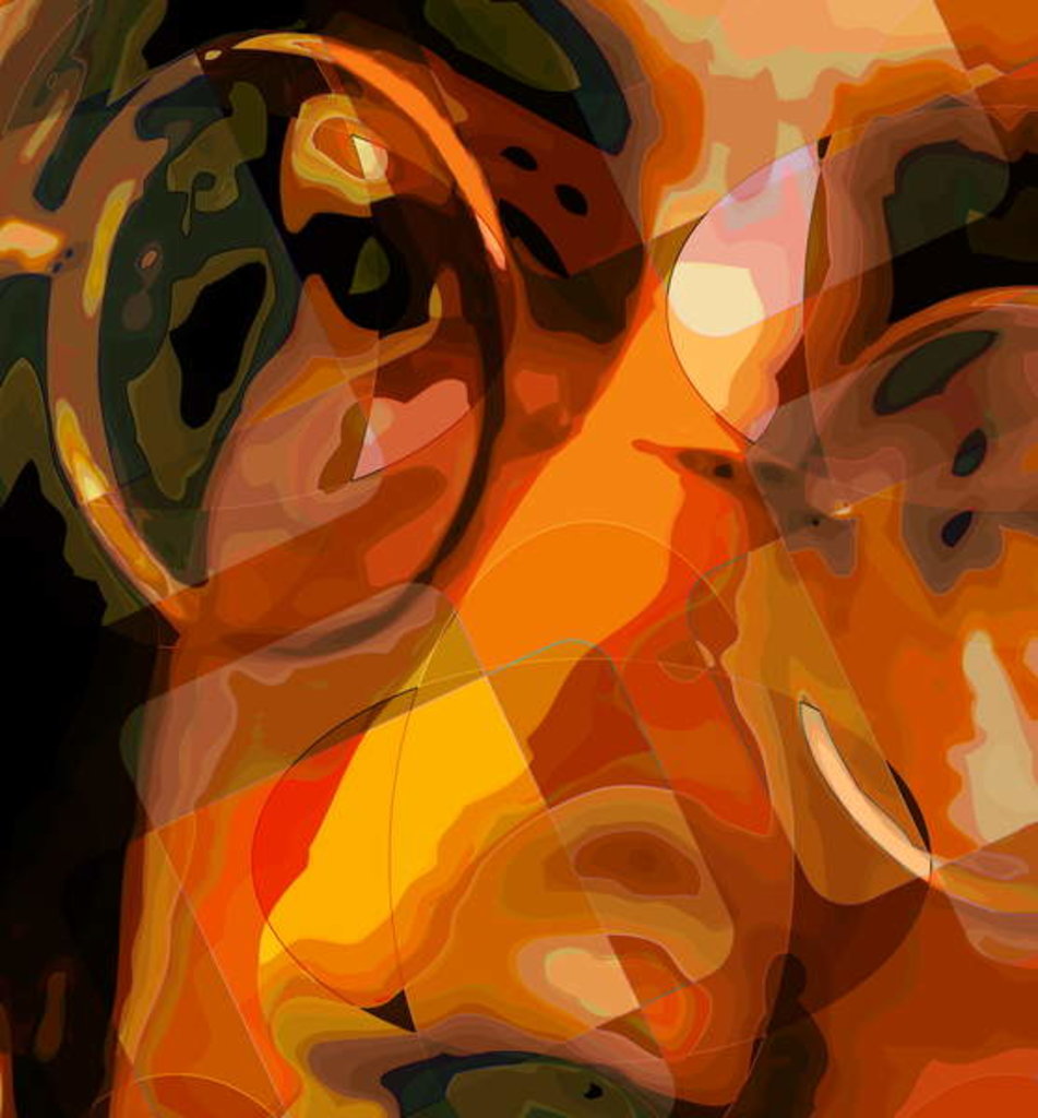 Detail of John Lennon eye, 2012 by Scott J. Davis