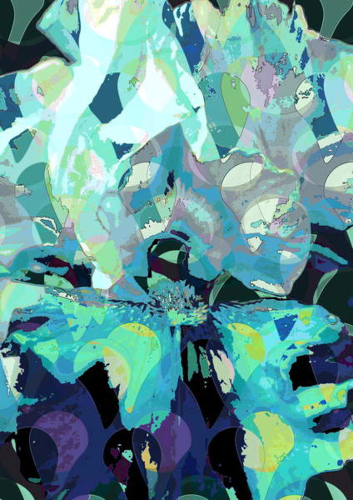 Detail of Iris, 2010 by Scott J. Davis