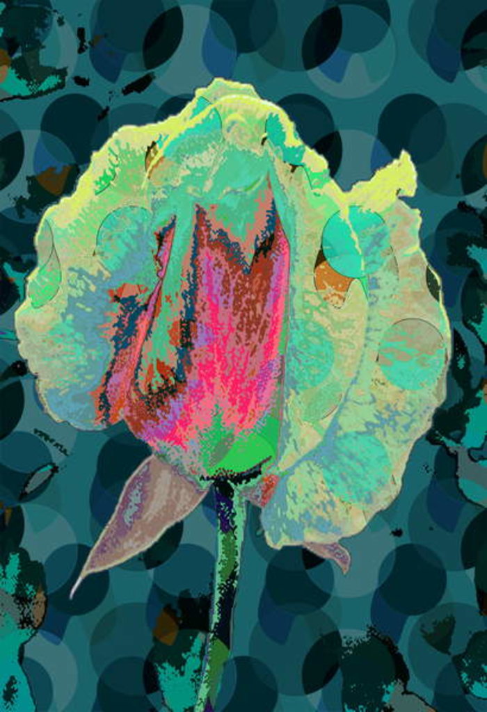 Detail of Tea Rose 4, 2010 by Scott J. Davis