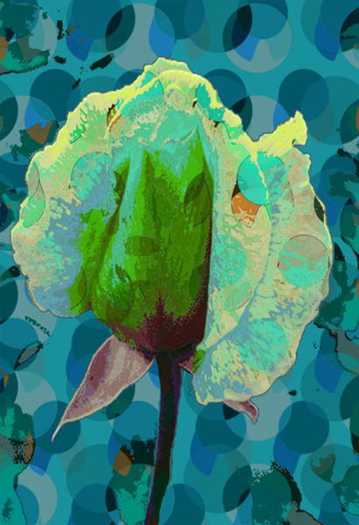 Detail of Tea Rose 2, 2010 by Scott J. Davis