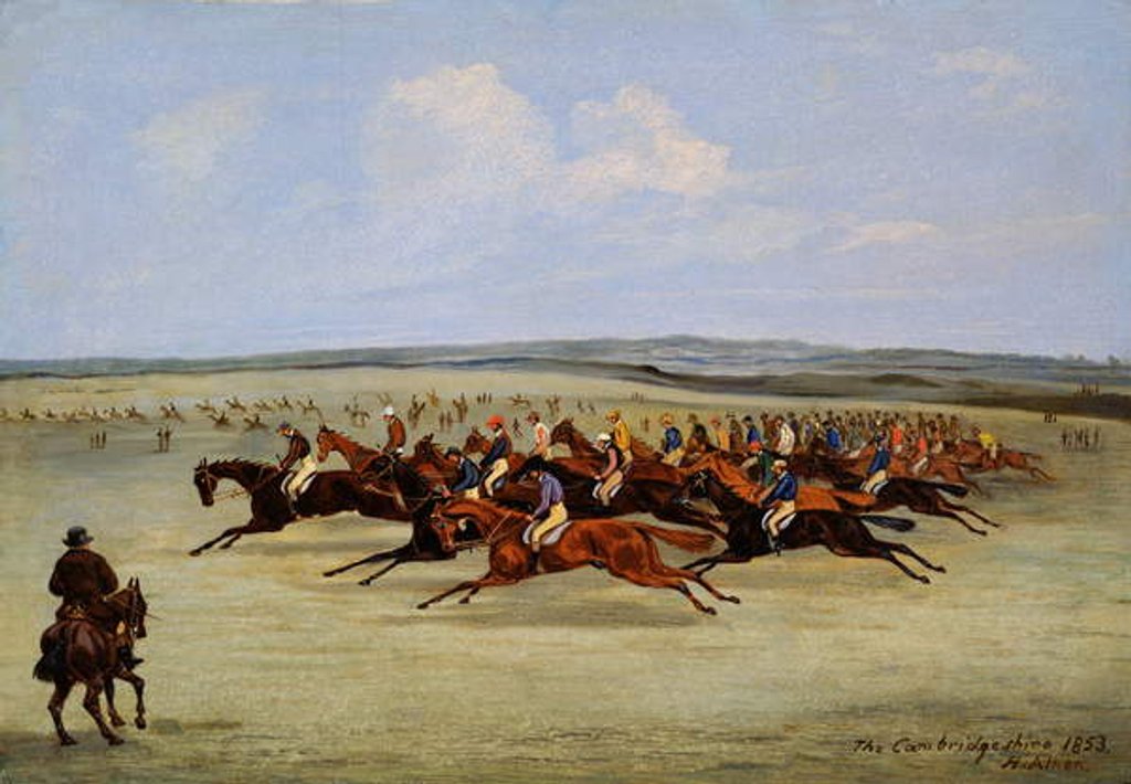 Detail of The Cambridgeshire Stakes, 1853 by Samuel Henry Alken