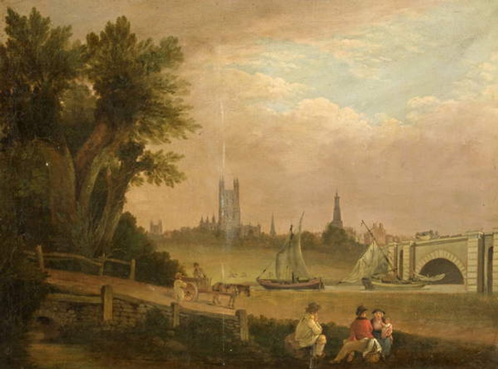 Detail of Gloucester from Westgate by School English