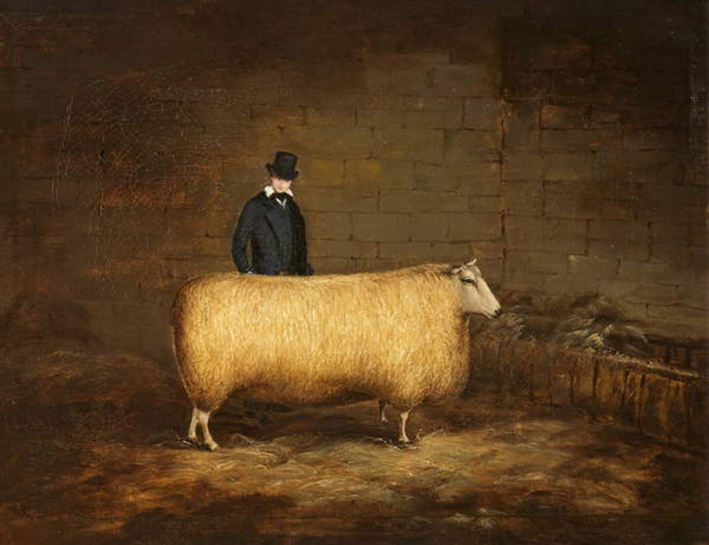 Detail of A Sheep and Its Owner by School English