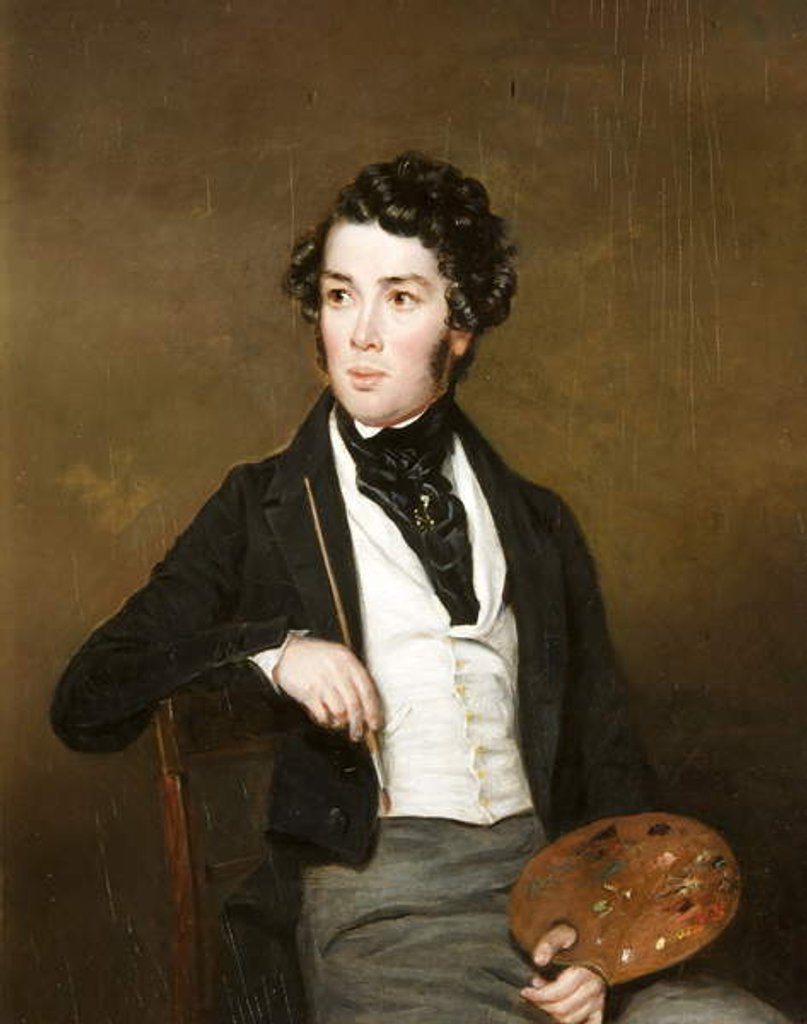 Detail of Portrait of an Unknown Man by Alfred Newland Smith