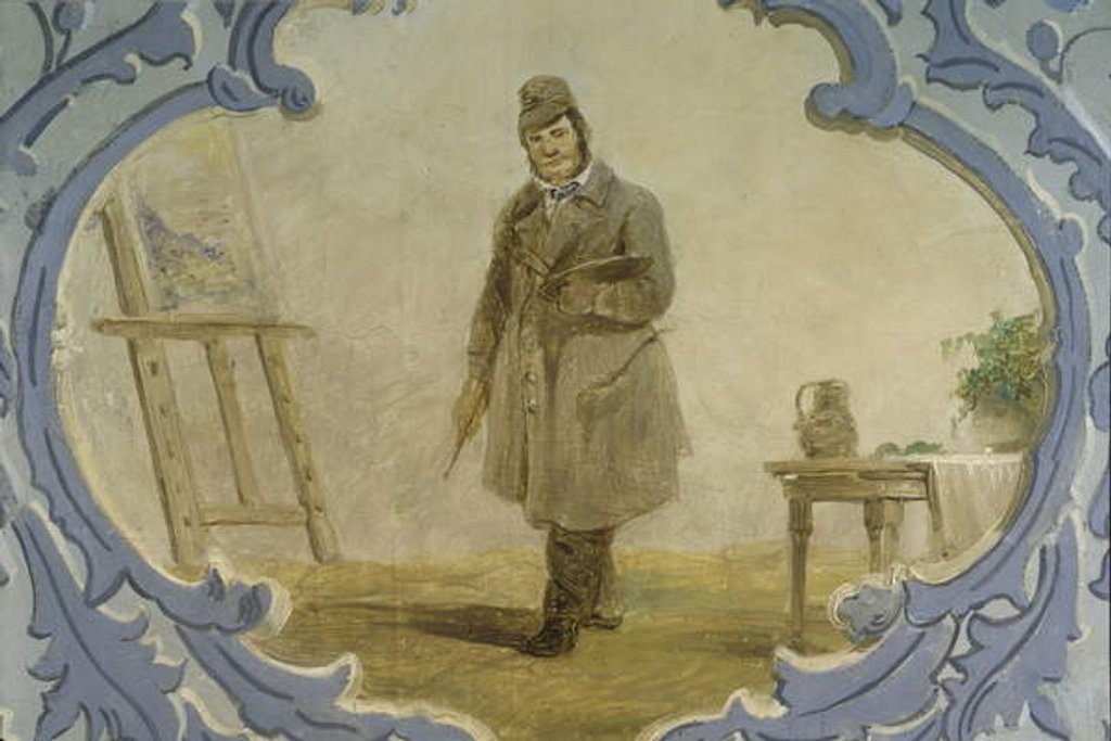 Detail of Self-Portrait, 1850s by Josef Matěj Navrátil