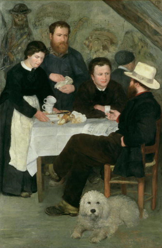 Detail of Mother Anthony's Tavern, 1866 by Pierre Auguste Renoir