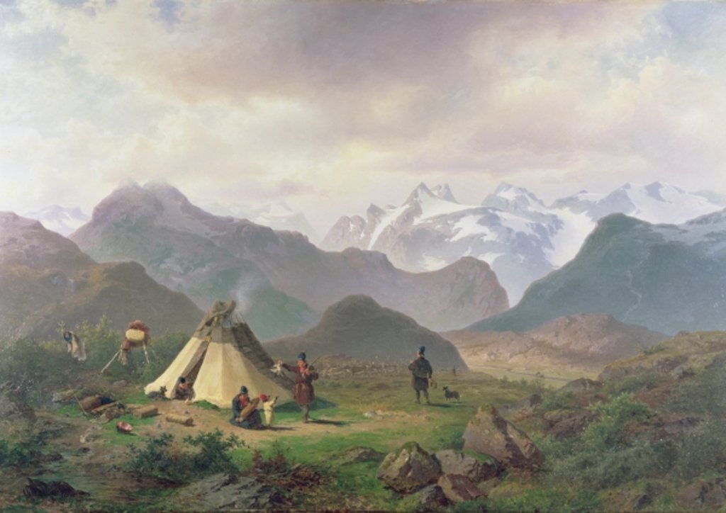 Detail of Motif from Kvikkjokk, 1862 by Per Daniel Holm
