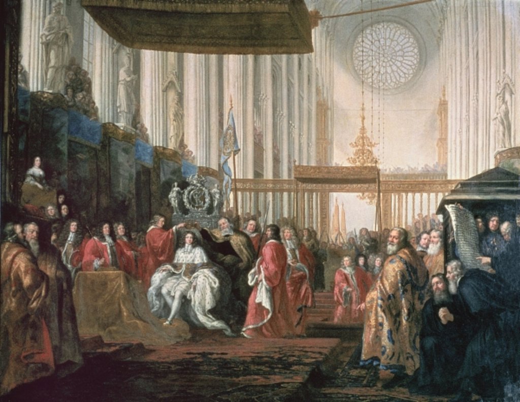 Detail of Coronation of Karl XI by David Klocker Ehrenstrahl