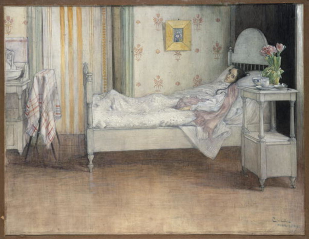 Detail of Convalescence, c.1899 by Carl Larsson