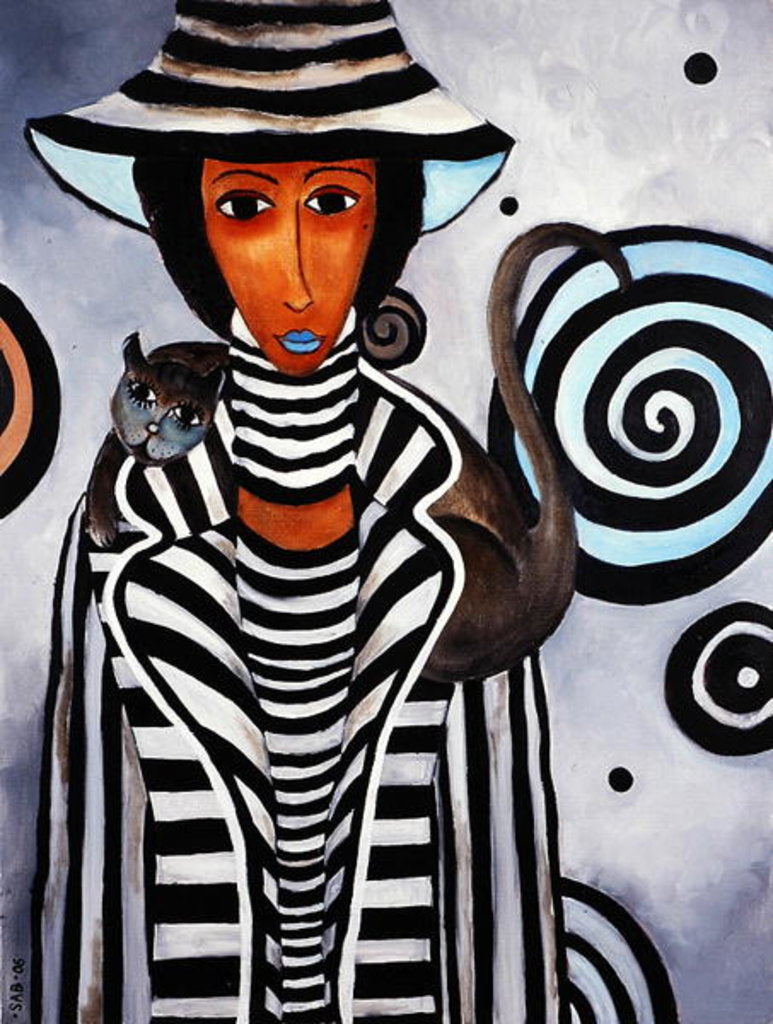 Detail of Black and White, 2005 by Zanara/ Sabina Nedelcheva-Williams