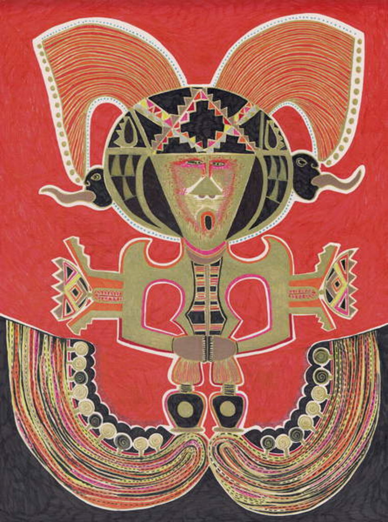 Detail of Golden God by Zanara/ Sabina Nedelcheva-Williams